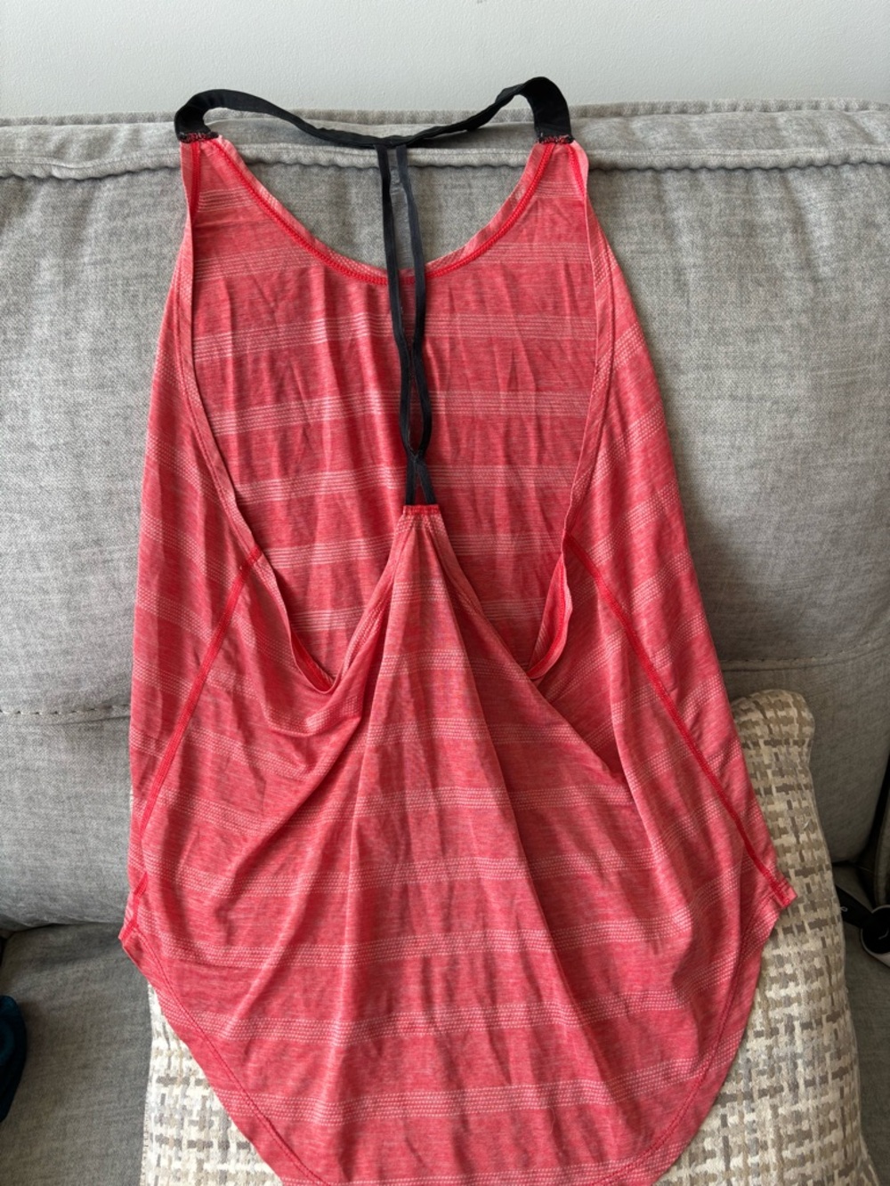 Nike Coral Pink & Black Racerback Swim Coverup Tank - Picture 3 of 4